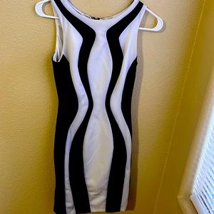 Black and white dress